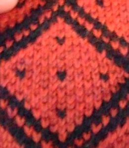 armenian knitting -  alternate floats